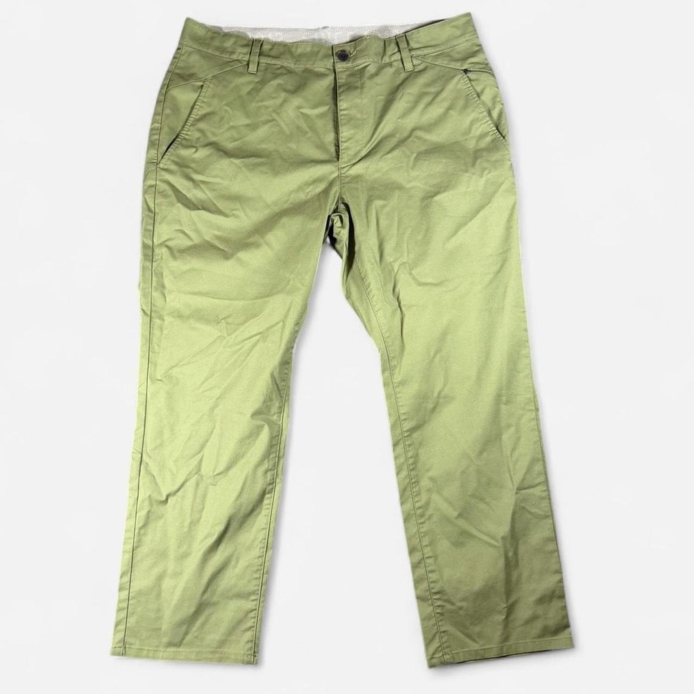 L.L.Bean Classic Fit Green Cotton / Nylon Active Hiking Pants Szโ 38x29